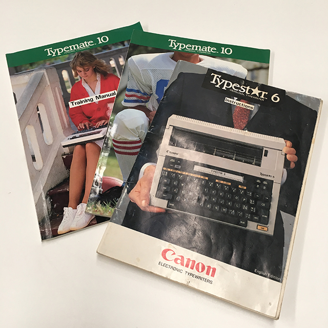 TYPEWRITER, Training Manuals